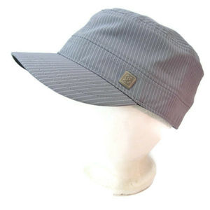 Brand A-Flex Grey Striped Cap Hat Size M/L